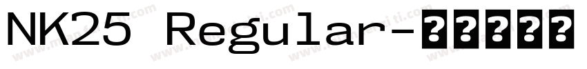 NK25 Regular字体转换